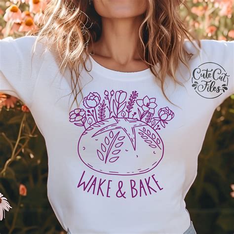 Wake and Bake Sourdough SVG PNG Floral Sourdough SVG Sourdough Svg ...