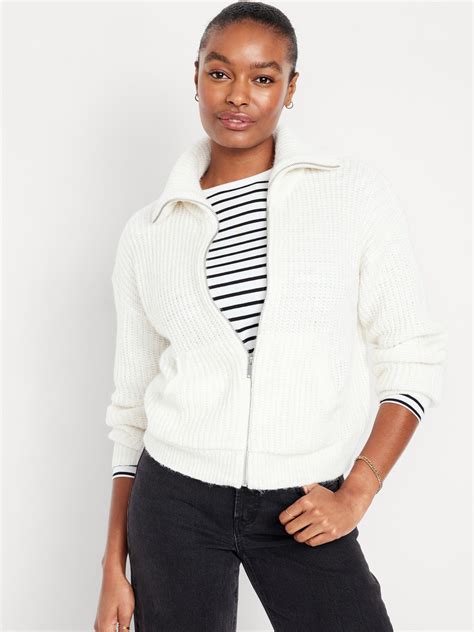 Women's White Cotton Cardigan Sweater at Mario Anderson blog
