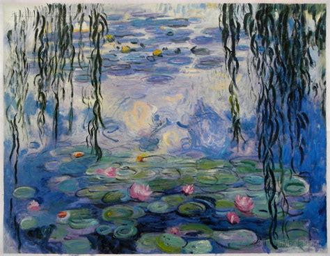 (France) Water Lilies 1916-19 by Claude Monet. Oil on canvas. Claude ...