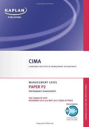 Buy Paper P2 (Performance Management - Complete Text) Book Online at ...