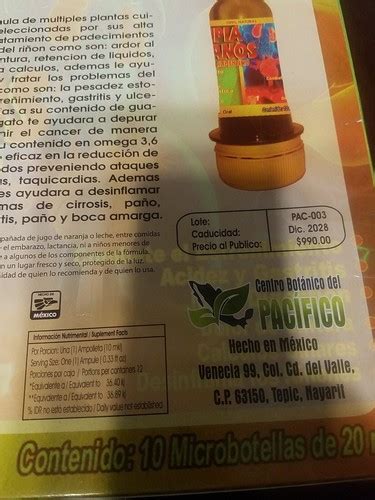 Limpia Organos Viales caja con 10 microbotellas de | Ubuy India
