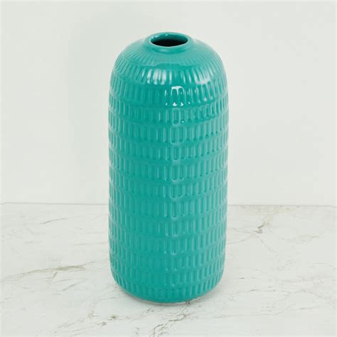 Buy Primrose Embossed Porcelain Vase - - 23 cm x 10 cm from Home Centre ...
