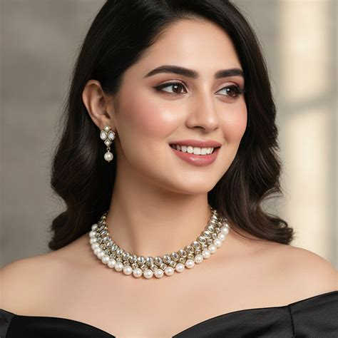 Bridal Kundan Pearl Necklace for Royal Wedding Style – Estele