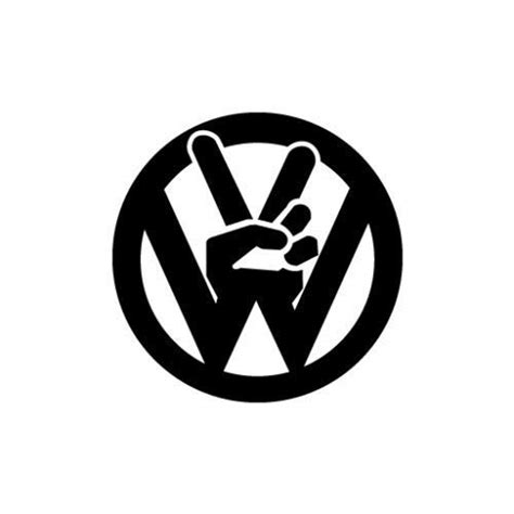 Buy Benjoy Volkwagen Logo Car Sticker and Decal for Car Bumper Hood ...