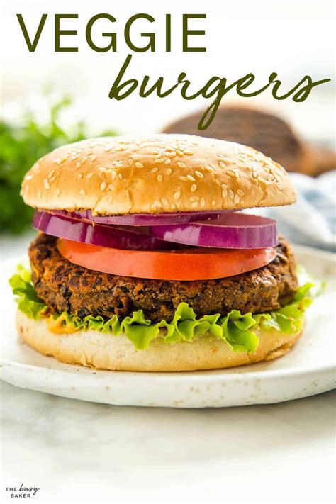 Veggie Burgers - The Busy Baker