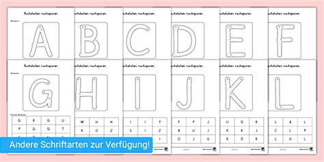 Erstes Schreiben: Buchstaben nachspuren