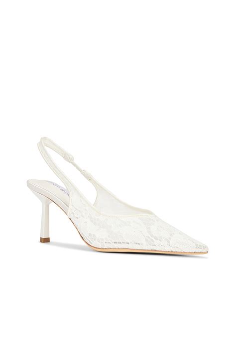 Tony Bianco Breeze Slingback Pump in White Brocade | REVOLVE