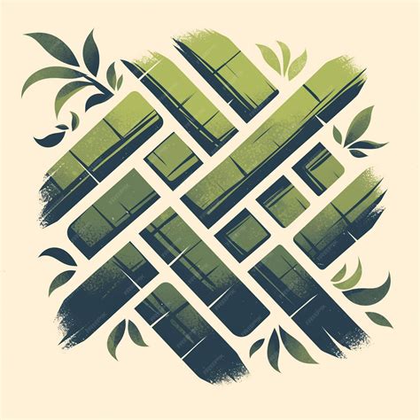 Malaysian ketupat weaving patterns with geometric shapes | Premium AI ...