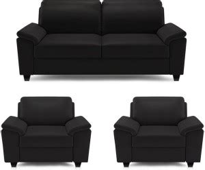Spaces Therapy Oxford Leatherette 2 + 1 + 1 Sofa Set Price in India ...