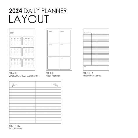 myPAPERCLIP, Daily Planner - M1 384 Pages Aubergine Year 2024 ...