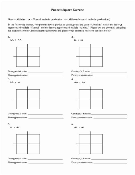 50 Punnett Square Practice Worksheet – Chessmuseum Template Library