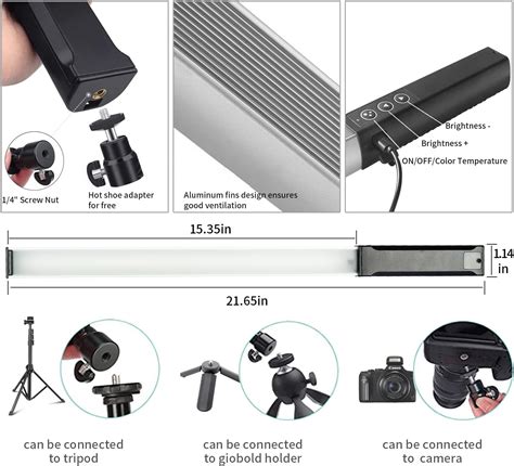 Buy RGB Handheld LED Video Light Stick Dimmable Photography Tube Light ...