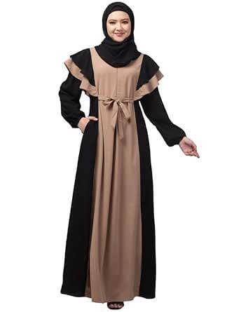 Buy Muslim Closet Women's Maxi Dress With Uniquely Designed Frills On ...