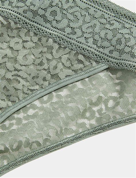 Buy Animal Lace Brazilian Knickers at Marks & Spencer