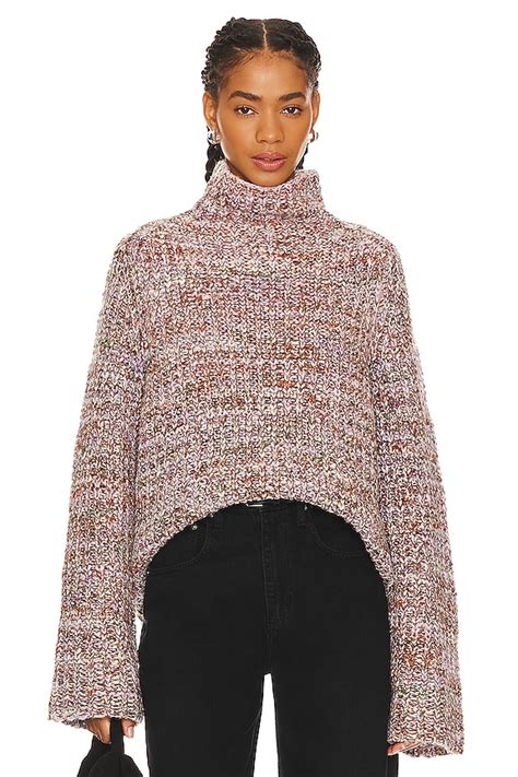 Rag & Bone Daphne Turtleneck Sweater in Purple Multi | REVOLVE