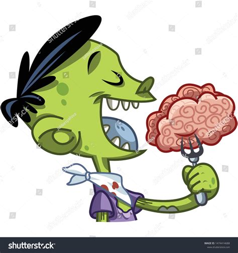 Clipart De Zombie Comiendo Cerebros Descarga Vector De Diseño De