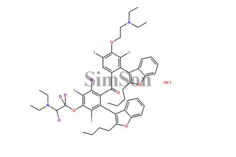 Amiodarone-D4 Hydrochloride | CAS No- 1216715-80-8 | Simson Pharma Limited