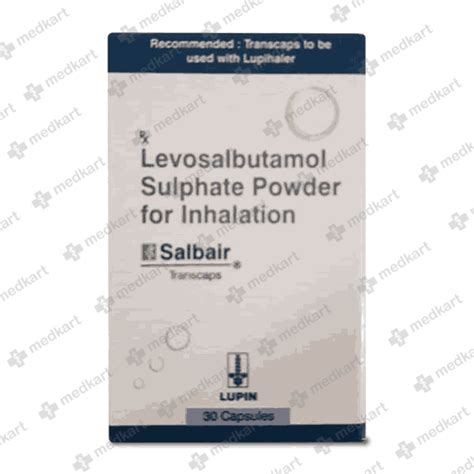 SALBAIR TRANSCAP 30'S, Price, Composition & Generic Alternatives - Medkart