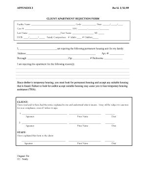 Fillable Online legal-aid Client Apartment Rejection Form - Legal-aid ...