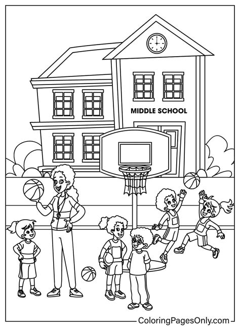 Middle School Coloring Pages - Free Printable PDF & Online Coloring