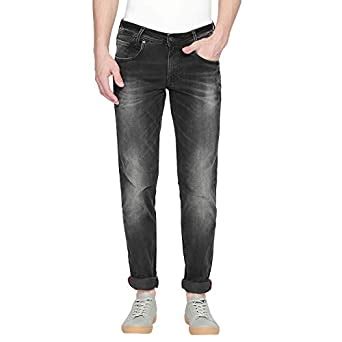 Buy MUFTI Mens 5 Pocket Mild Wash Jeans (Black Mix_44) at Amazon.in