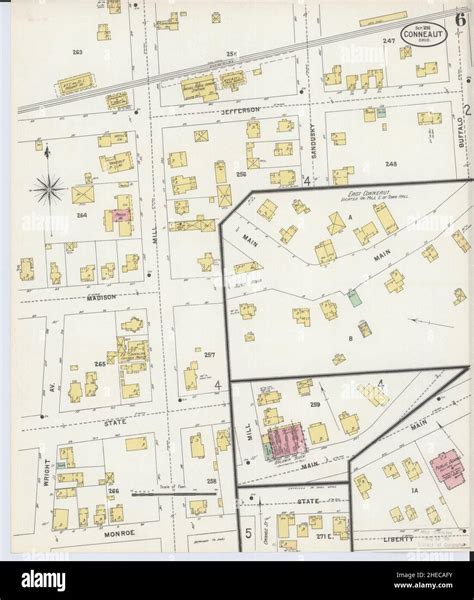 Map of conneaut hi-res stock photography and images - Alamy