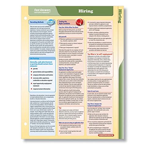 ComplyRight Fast Answers Quick Reference Cards: Hiring (D0789AMZ ...