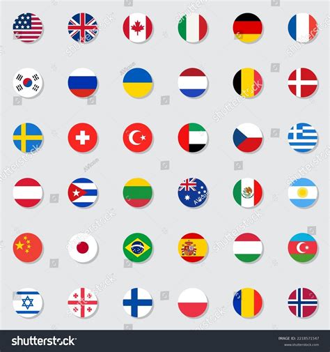 Circular Flags of the World 的图像结果
