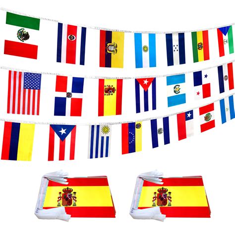 Spanish Speaking Countries Flags