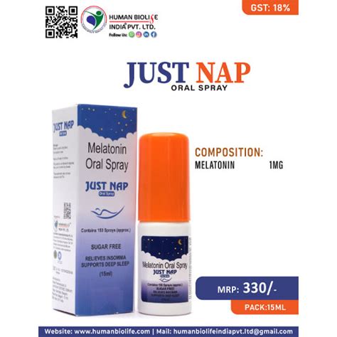 JUST-NAP SPRAY Human Biolife India Pvt. Ltd.