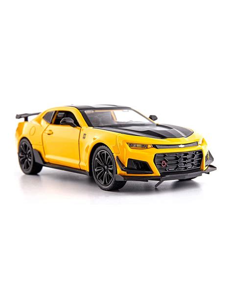 Chevrolet Camaro Metal Model Diecast Car - Yellow Scale 1:32 LMI14284 ...