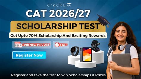 CAT 2026 Scholarship Test | Get upto 70% Off on CAT Courses