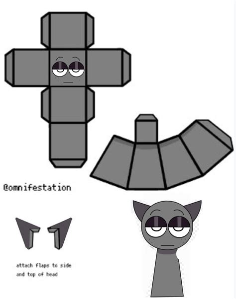 Gris (Grey) sprunki pyramixed papercraft | Manualidades, Manualidades ...