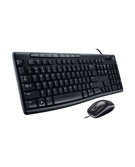 Logitech Media Set MK200 Full-Size Wired Keyboard and High-Definition ...