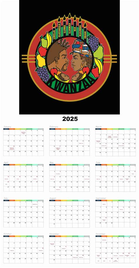Kwanzaa | 2025 Poster Wall Calendar | DobsonProducts.com