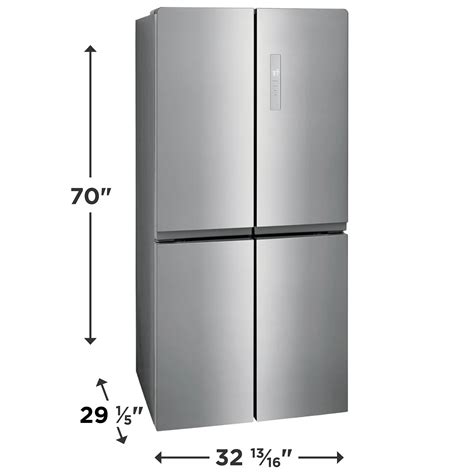 17 Cu. Ft. Counter-Depth 4-Door Refrigerator Fingerprint-Resistant ...