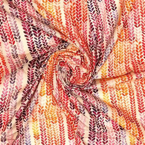 Digital Printed Pure Cotton Fabric, Floral, Multicolor - Unstitched ...