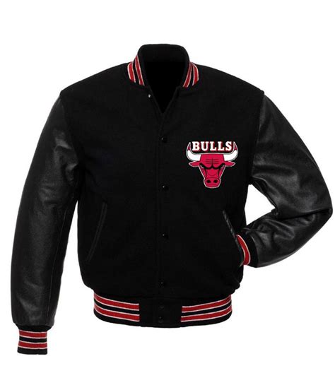Basketball Chicago Bulls Black Varsity Jacket - Jackets Masters