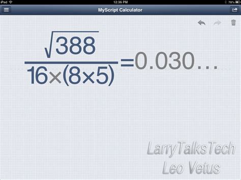 MyScript Calculator 2 Review 的图像结果
