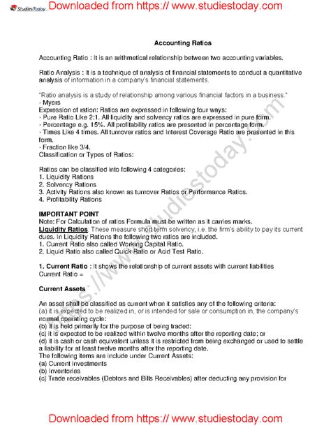 Accountancy Project Class 12th On Ratios 的图像结果