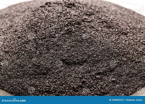 Macro Photography Point Focus of Powdered Graphite, Powdered Lubricant ...