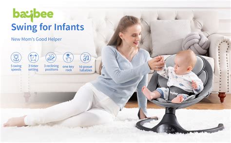 Baybee Premium Automatic Electric Baby Swing Cradle with Adjustable ...