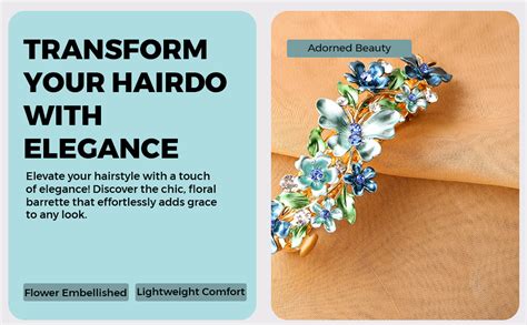 MAYCREATE Barrette Hair Clips For Women Stylish Latest Flower Spring ...
