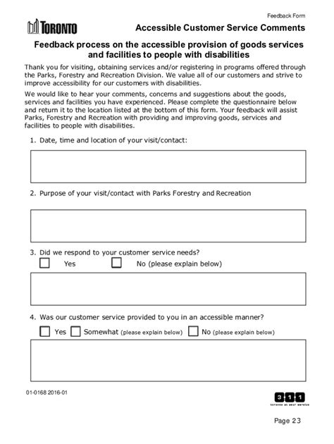 Fillable Online Accessible Customer Service - Public Guide. Accessible ...
