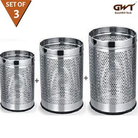 Stainless Steel Dustbin - Stainless Steel Ash Can Bin Trader ...