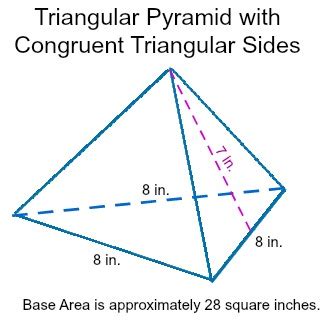 Surface Area Formula for Triangular Pyramids 的图像结果
