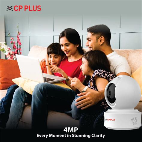 CP PLUS 4MP Quad HD Smart Wi-Fi CCTV Camera for Home | 360° Pan & Tilt ...