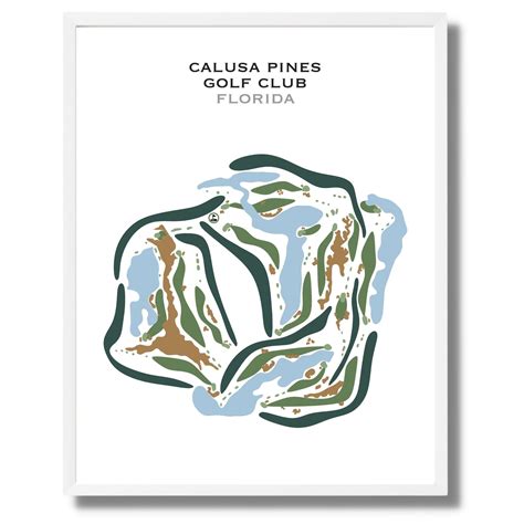 Buy the best printed golf course Calusa Pines Golf Club, Florida ...