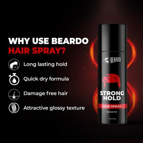 Beardo Strong Hold Hair Spray for Men | Long-Lasting Hold – Beardo India