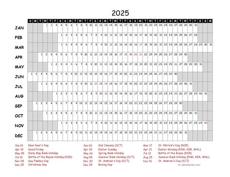 Utah 2025 Calendar Printable | Calendar 2025